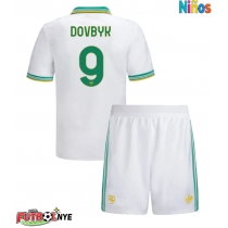 Camiseta AS Roma Artem Dovbyk #9 Tercera Equipación para niños 2025-26 manga corta (+ pantalones cortos)